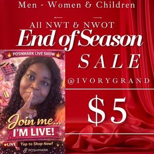 Share Show End of Season Sale $5 Starts Like For Notifications
